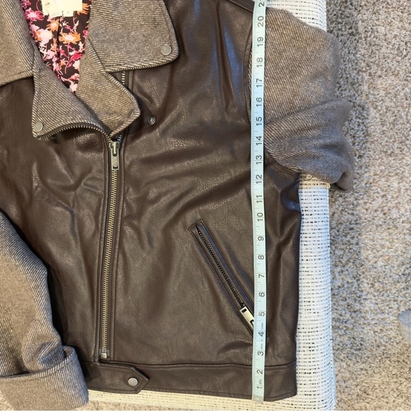 NWT By Anthropologie Twill Cocoon Moto Jacket Size XL - Picture 10 of 10